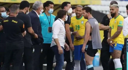 ६ मिनेटमै रोकिएको ब्राजिल र अर्जेन्टिनाबीचको खेल युरोपमा पुनः खेलाइने