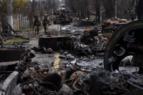 युक्रेन युद्ध : बुचाबाट देखिएकाे विभत्स दृश्य