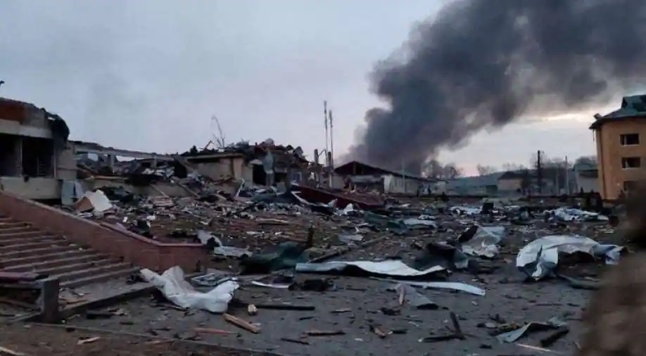 रुसले गरेको क्षेप्यास्त्र प्रहारबाट ओडेसाको विमानस्थल क्षतिग्रस्त