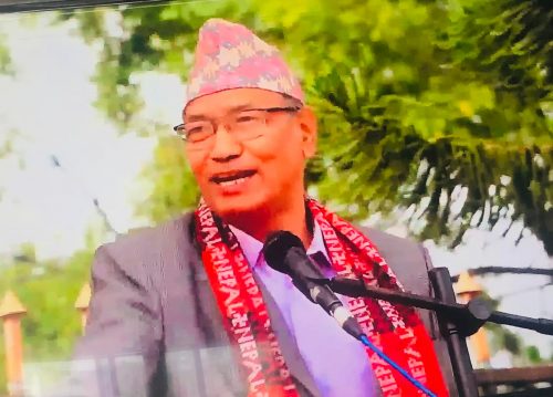 ओलीले नेपाली जनताको मायाको बदला संविधान र संघीयता समाप्त पार्न खोजे : मन्त्री श्रेष्ठ