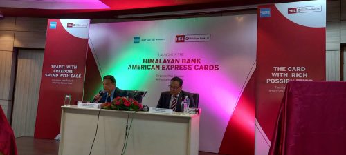हिमालयन बैंक र अमेरिकन एक्सप्रेसमार्फत दुई कार्ड सञ्चालनमा