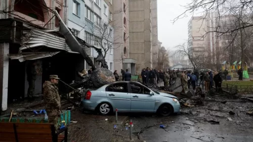 युक्रेनमा हेलिकप्टर दुर्घटना : गृहमन्त्रीसहित १६ जनाको मृत्यु