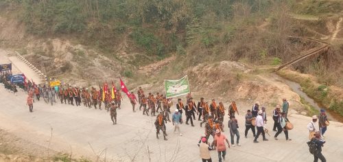 गोरखा–जितगढी पदयात्रा : सेनाको टोली पाल्पामा