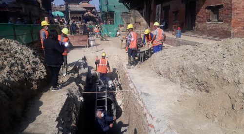 पाटन दरबार क्षेत्रमा एकीकृत भौतिक पूर्वाधार निर्माण सुरु