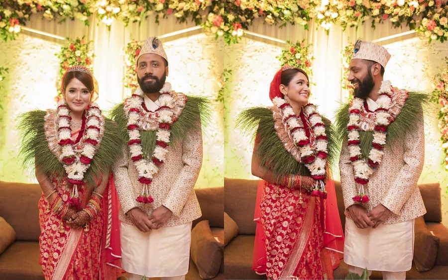विवाह गरेकै दिन सामाजिक संजालमा फोटो सेयर गर्दै चर्चित गायिका इन्दिराले के लेखिन् ?