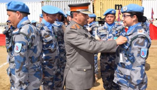 प्रहरीको मिसनमा ९१ प्रतिशत महिला
