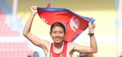 महिला दश हजार मिटर दौडमा सन्तोषीको स्वर्ण