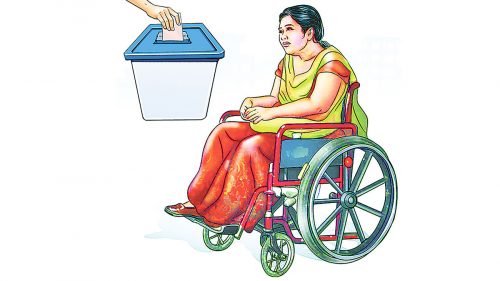 निर्वाचनका लागि एक सय मतदान केन्द्र अपाङ्गतामैत्री बनाइने