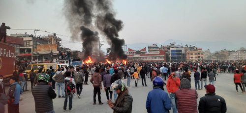 आगजनी र तोडफोडको जिम्मा ल्होत्सेले लिनुपर्छ : यातायात व्यवसायी मजदुर