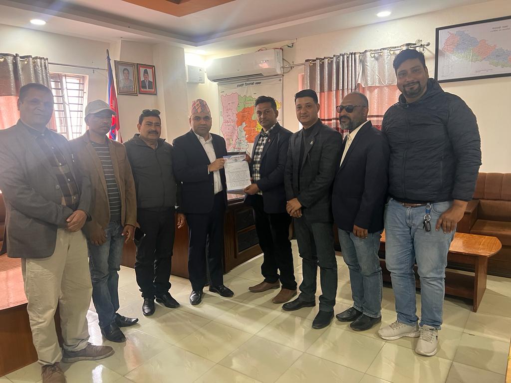 गाडीका पार्टपुर्जाको अवैध ओसारपसार र कारोबारमा वृद्धि  भएको भन्दै ज्ञापनपत्र