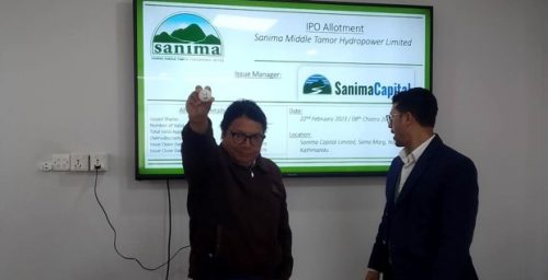 सानिमा मिडिल तमोर हाइड्रोपावरको आइपिओ बाँडफाँट, ९ लाख २३ हजारको हात खाली