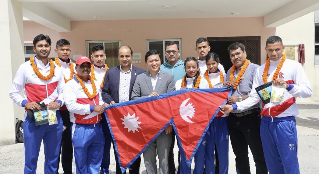 एसियन यथलेटिकस्च्या म्पियनसिपमा सहभागी खेलाडीहरुलाई शिवम् सिमेन्टको प्रायोजन