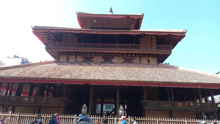 थप सुन्दर बनाइँदै ऐतिहासिक ‘काष्ठमाण्डप’