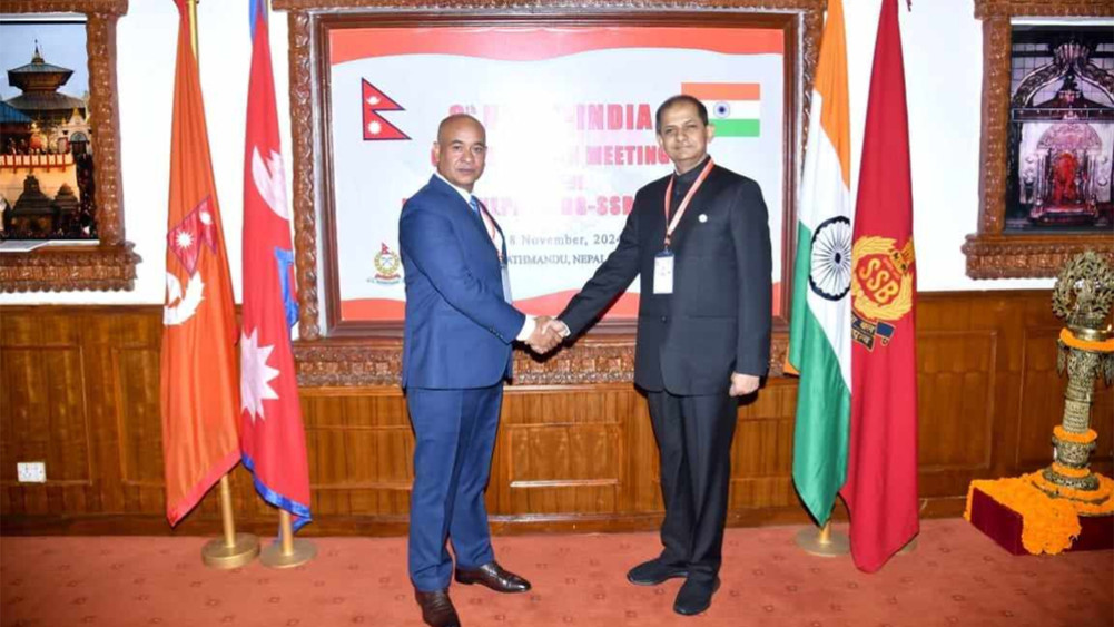 नेपाल-भारत सीमा सुरक्षा बैठक : सीमापार अपराध र तेस्रो मुलुकका नागरिकको अवैध प्रवेश रोक्ने प्रस्ताव