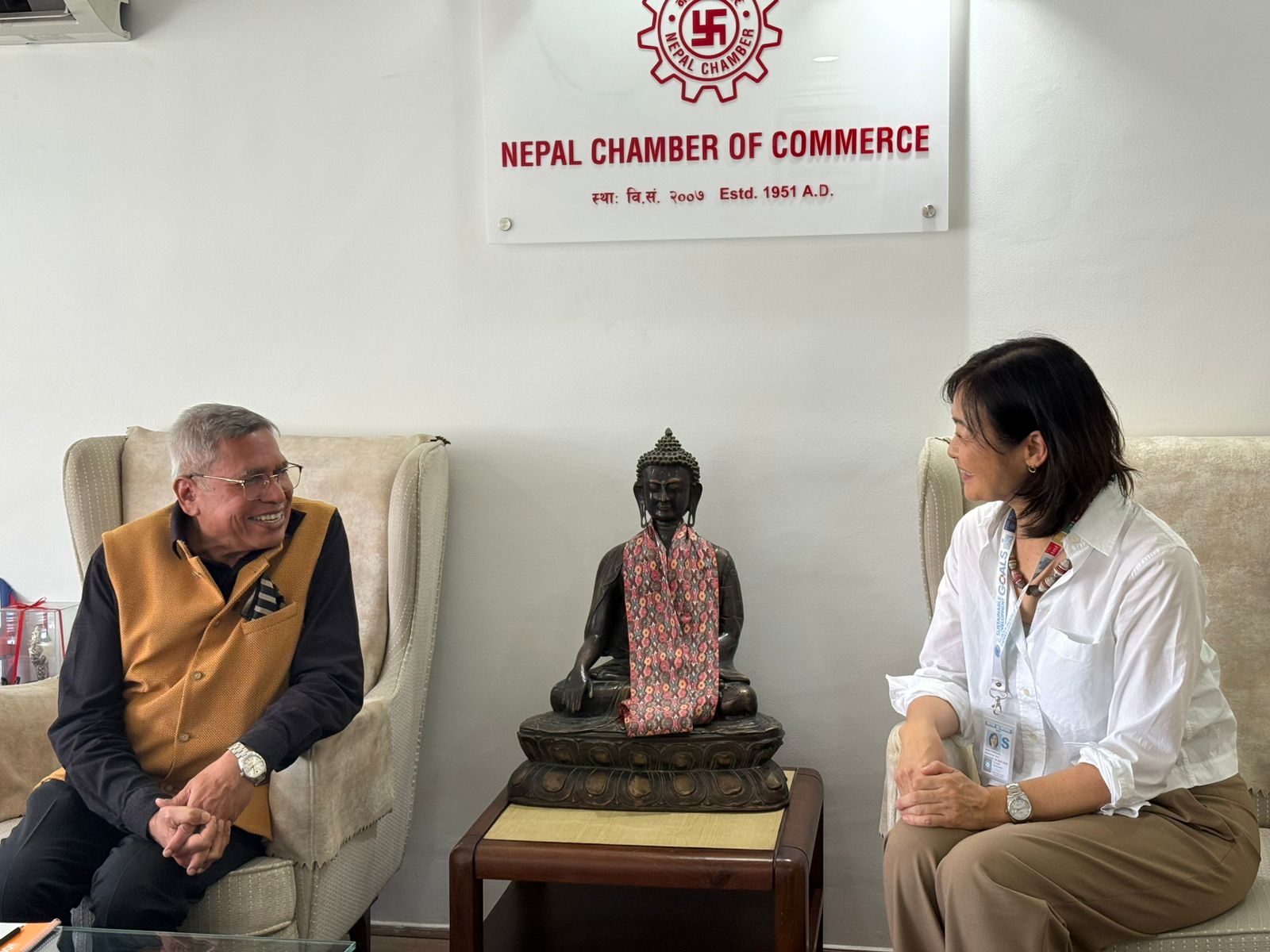 जलवायु परिवर्तनले व्यवसायमा पार्ने असर न्यूनीकरण गर्न चेम्बर र युएनडीपीबी सहकार्य