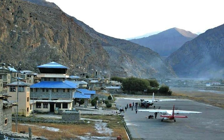 पोखरा-जोमसोम हवाई उडान बन्द