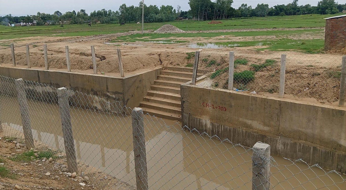 सिक्टा सिँचाइ : पश्चिमी मूल नहरको छैटौँ शाखा नहर निर्माण सम्पन्न