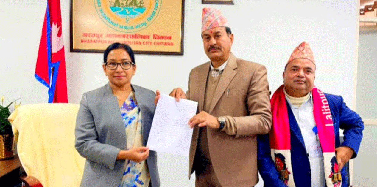 भरतपुर महानगरपालिकाकी प्रमुख रेनु दाहालले दिइन् पदबाट राजीनामा