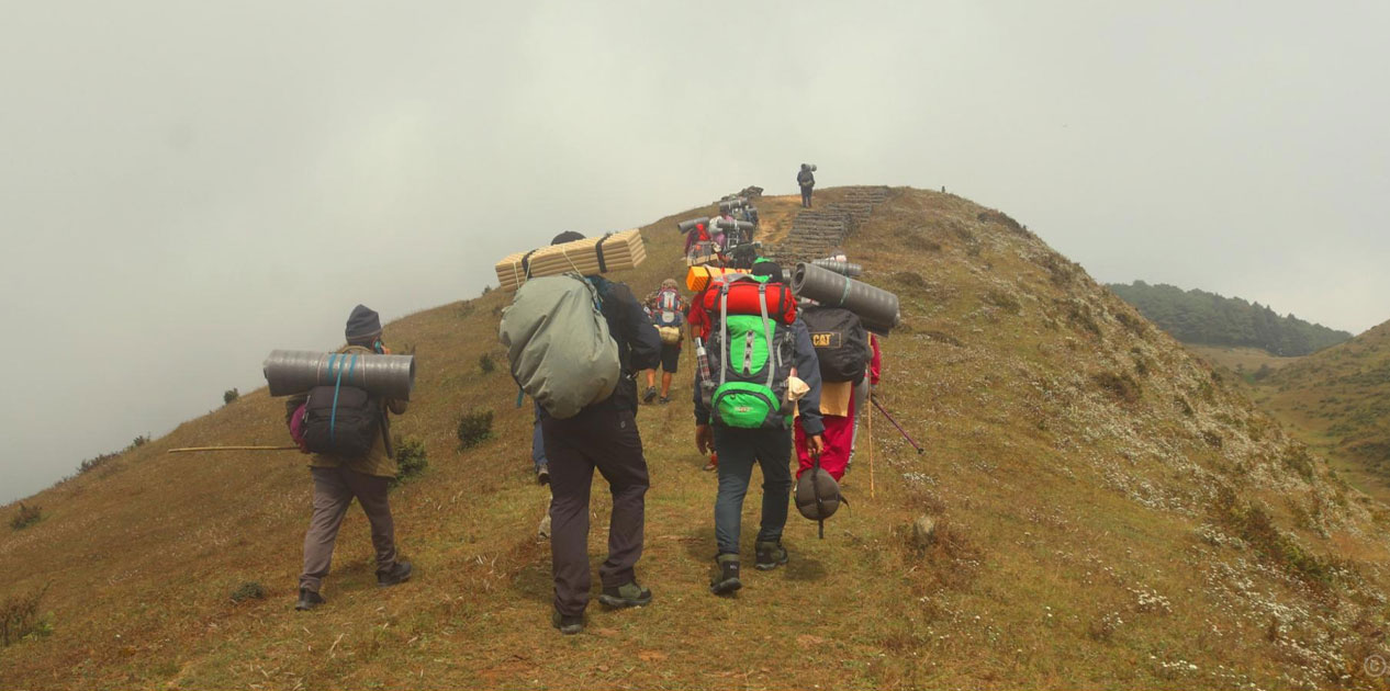 मनोरम दृश्य एकै यात्रामा अवलोकन गर्न सकिने भोजपुरको मुन्दुम पदमार्ग