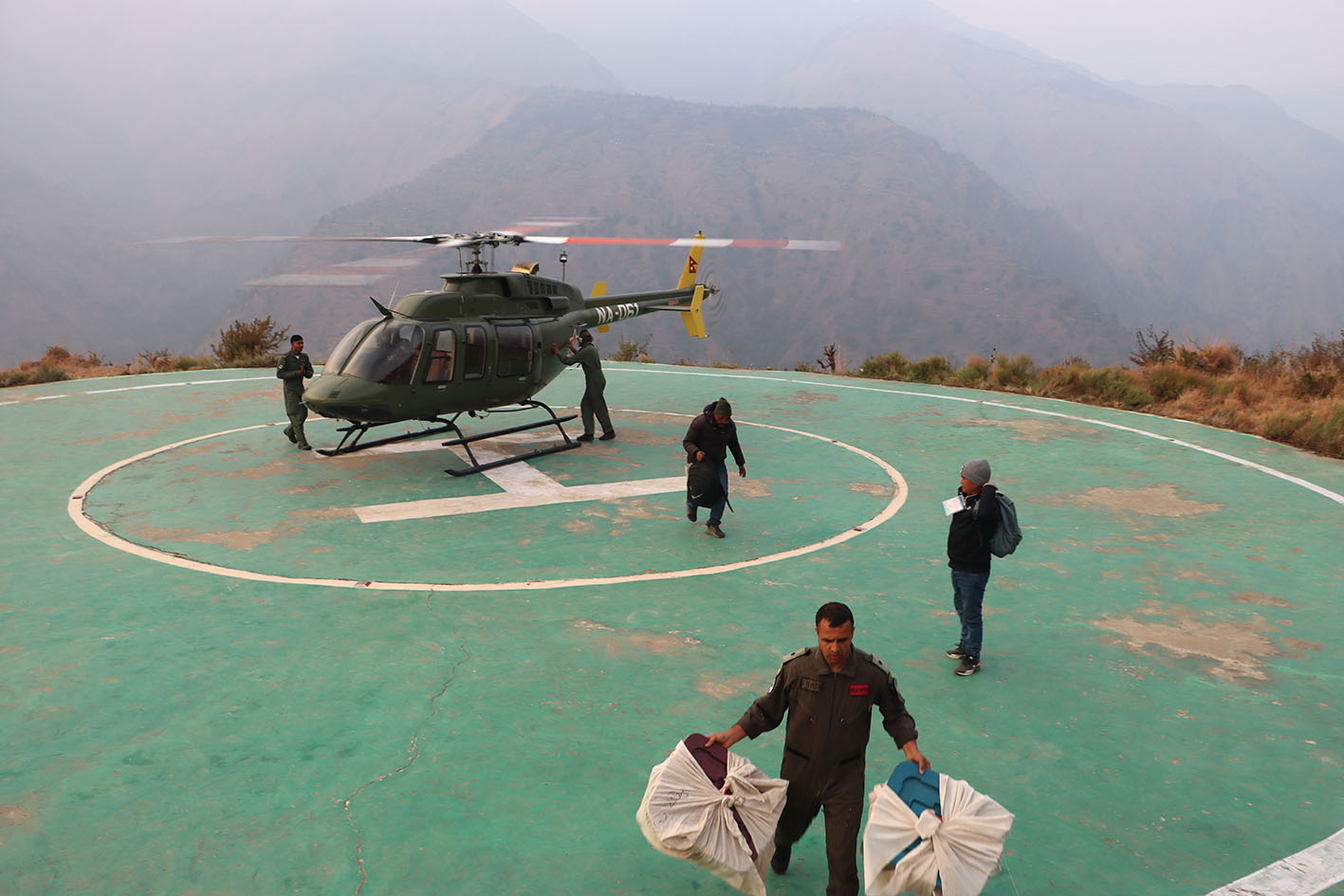 उत्तरी गोरखाका सबै मतपेटिका हेलिकप्टरबाट सदरमुकाम ल्याइयो