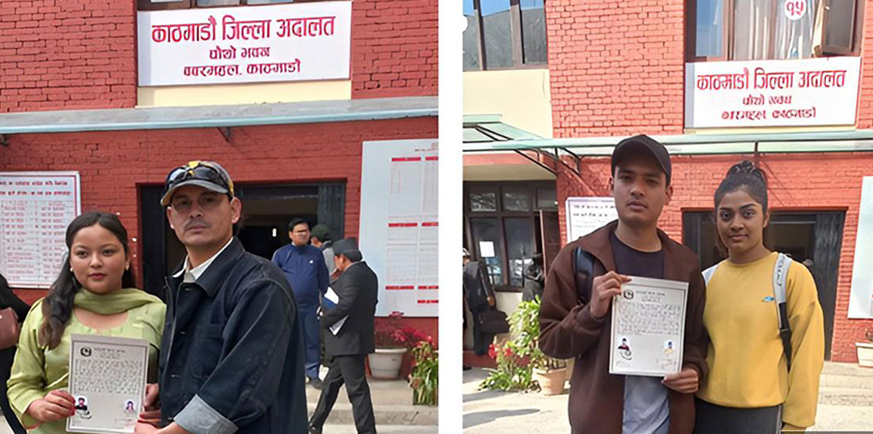 परम्परा तोड्दै ‘कोर्ट म्यारिज’ प्रति आकर्षण बढ्दो