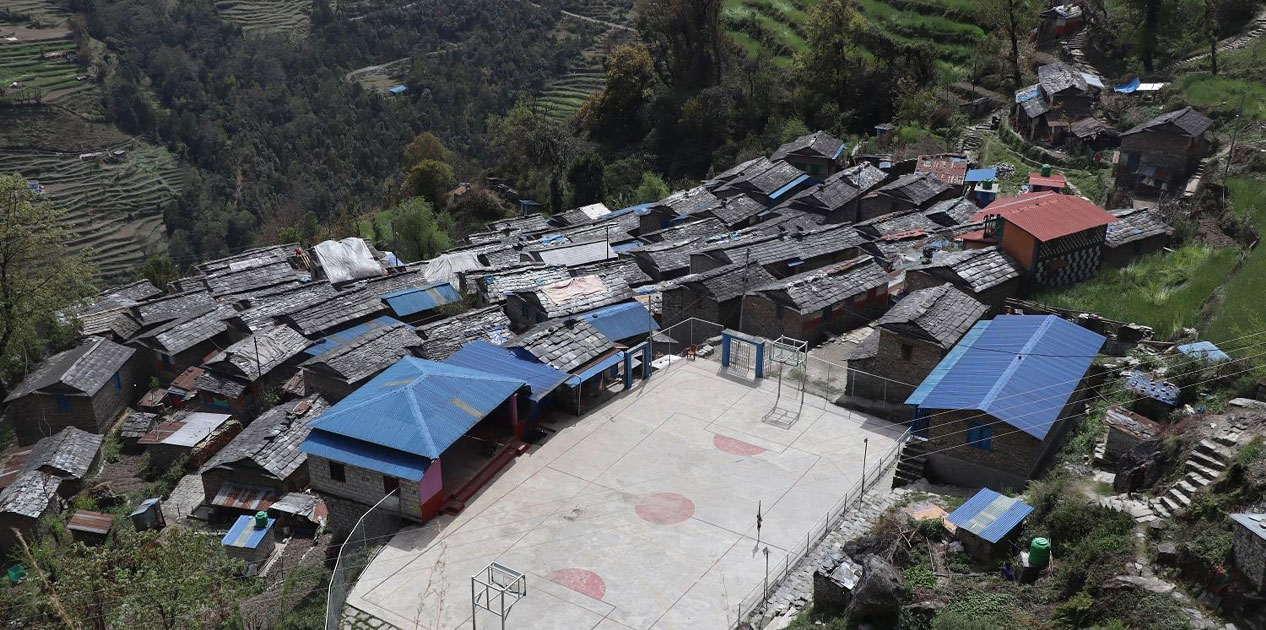 म्याग्दीको रायखोर र कोटगाउँमा खेलमैदान निर्माण
