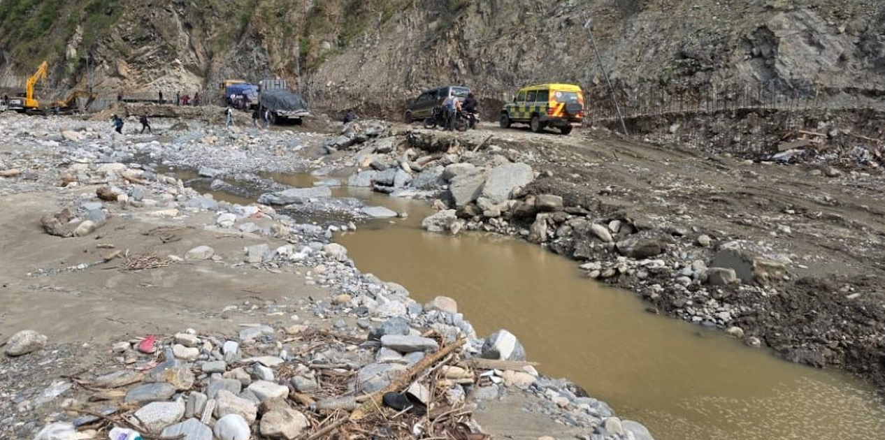 जापानद्वारा बिपी राजमार्गको पिप्ले-बर्खेखोला खण्डको स्थायी पुनर्निर्माण सुरु