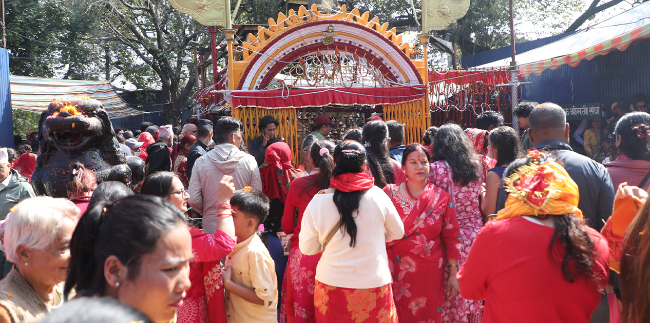 नवरात्रको नवौँ दिन: शक्तिपीठमा भक्तजनको घुइँचो