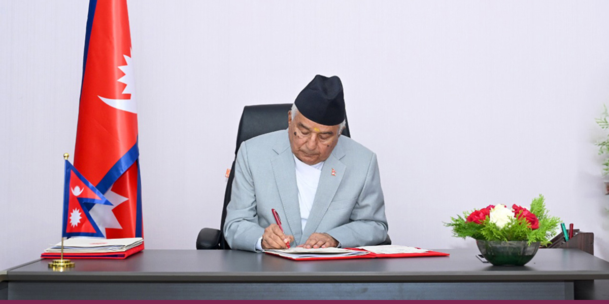 राष्ट्रपतिबाट विपद्सम्बन्धी अध्यादेश जारी